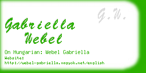 gabriella webel business card